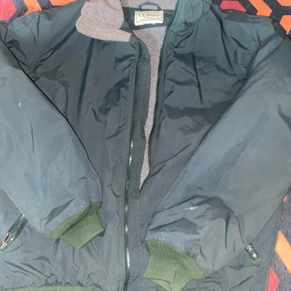 L.L. Bean Men's Dark Green Windbreaker